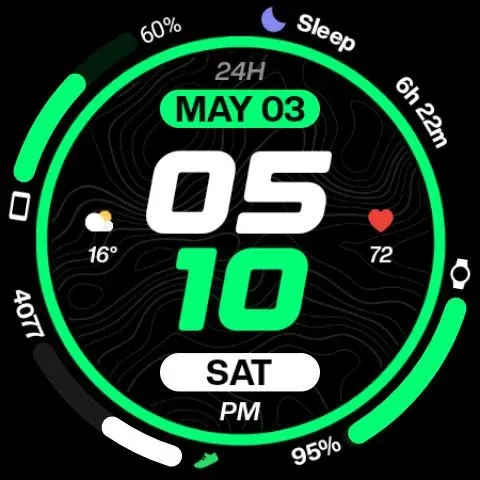 Night 96 - watch face screenshot 24