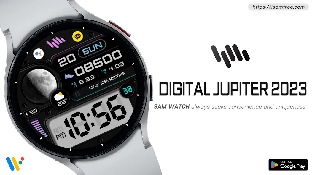 SamWatch Digital Jupiter 2023 screenshot 1
