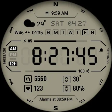 ACRO Perfect BW Watchface screenshot 28