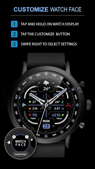 WFP 342 Ultra watch face screenshot 6
