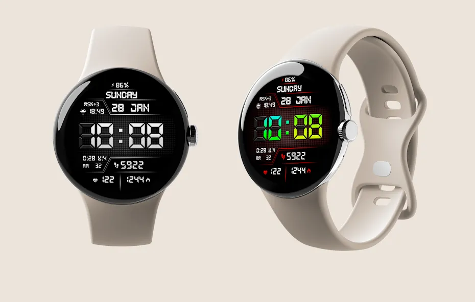 DIGI SARUMI URX74 Watch face screenshot 1