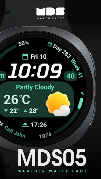 MDS05 Weather Watch Face screenshot 1