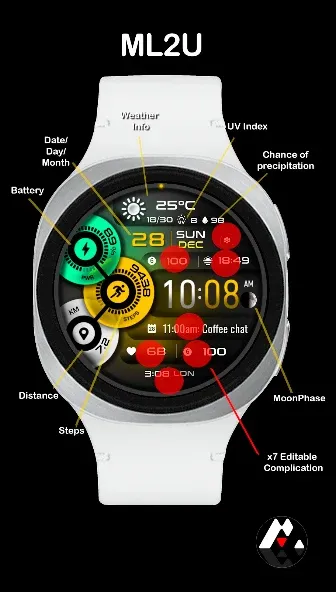 ML2U 374 Watch Face screenshot 2