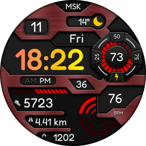 Digital Vyzomyk Watch face screenshot 20