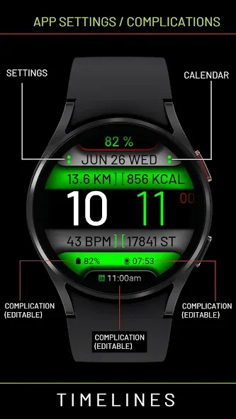 Watch Face J1 screenshot 2
