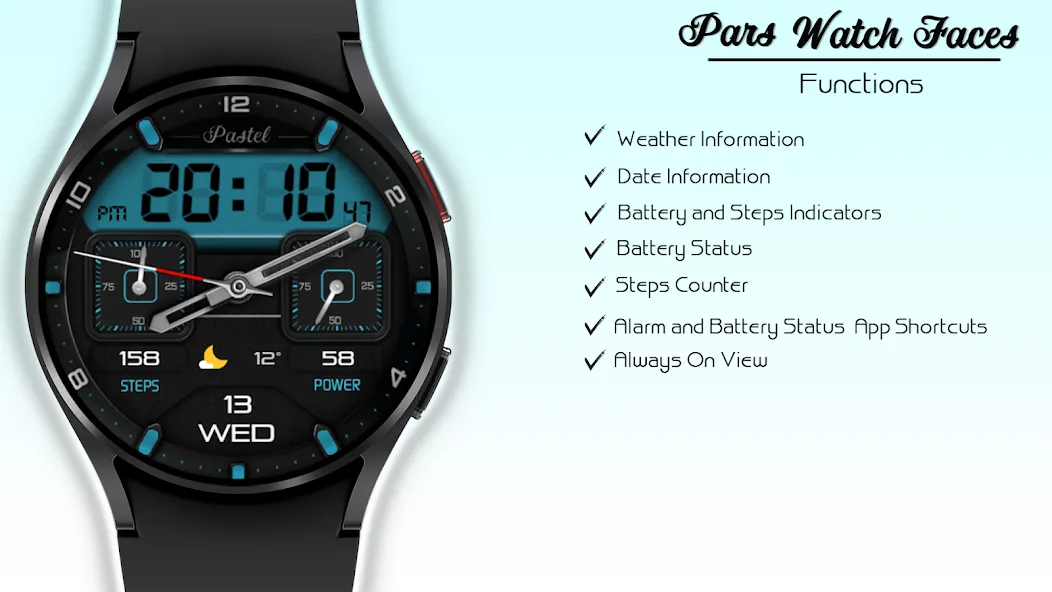 Hybrid Pastel Watch Face screenshot 5
