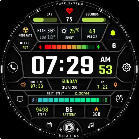 Cipher 0̸x Mission Watch Face screenshot 9