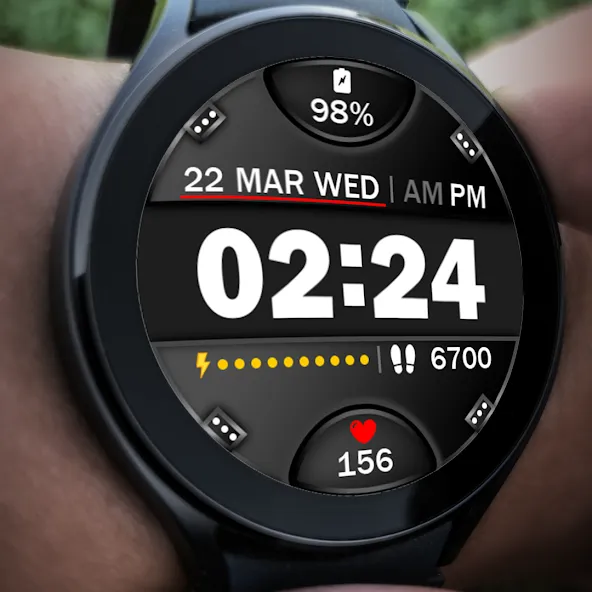 Digital Watch Face Key 015 screenshot 5