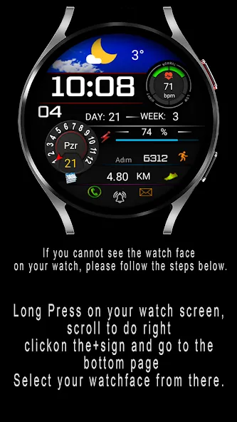 FS W254 Watch face screenshot 4