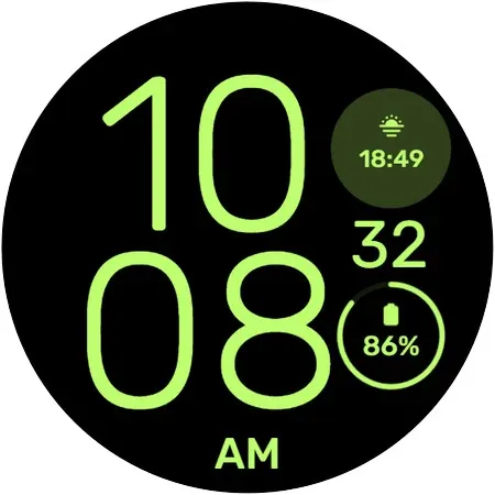 Simple II - Wear OS Watchface screenshot 1