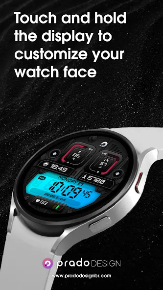 PRADO X96 Digital Watch Face screenshot 3
