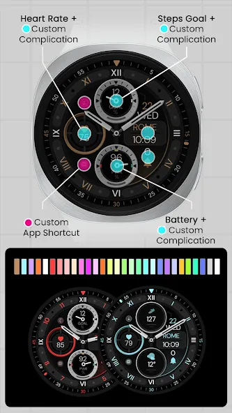 Dream 162 Bronze Watch Face screenshot 3