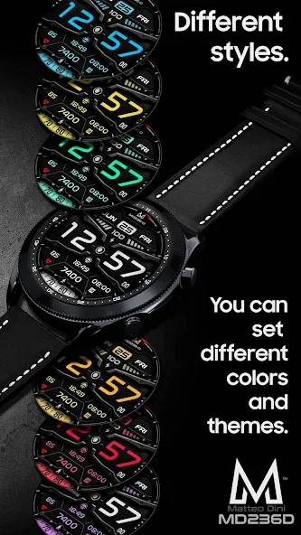 MD236D Digital watch face screenshot 5