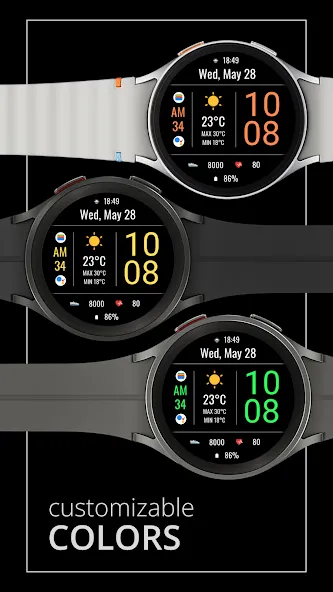 DADAM105: Weather Watch Face screenshot 2
