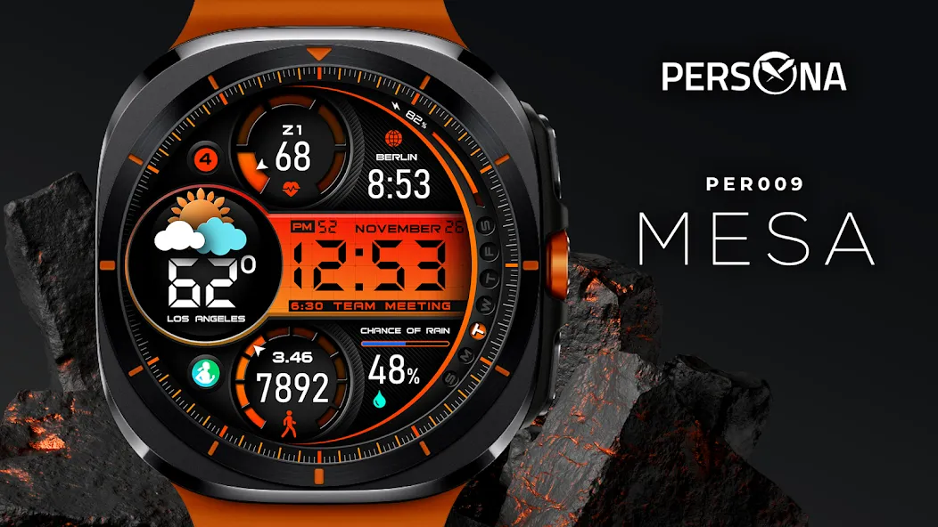 PER009 Sport Watch Face Mesa screenshot 25