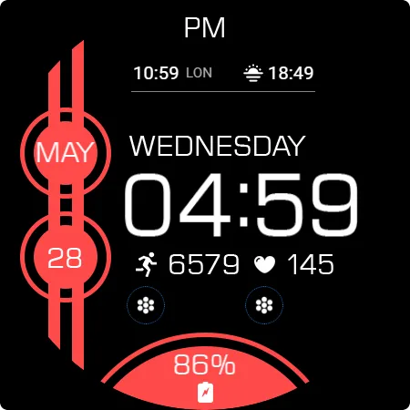 Key WF82 Digital Watch Face screenshot 26