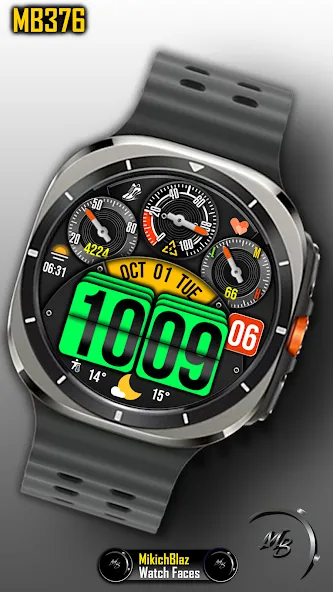 Digital Watch Face MB376 screenshot 7