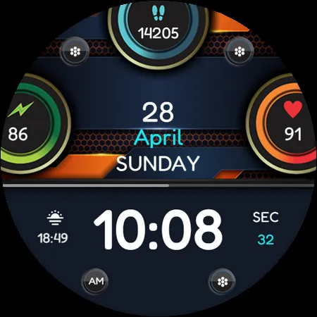 IA110 DIGITAL WATCHFACE screenshot 14