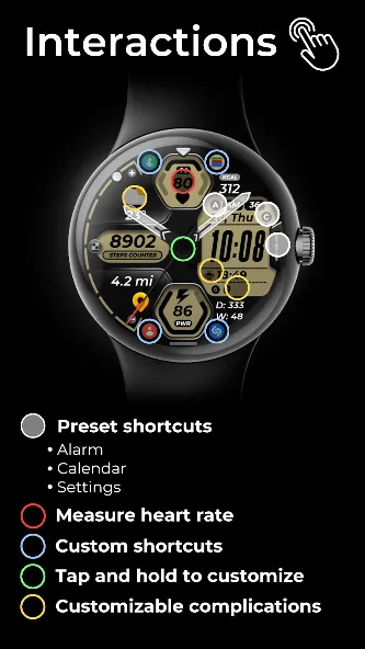 Hybrid Watch Face OMG 318 screenshot 6