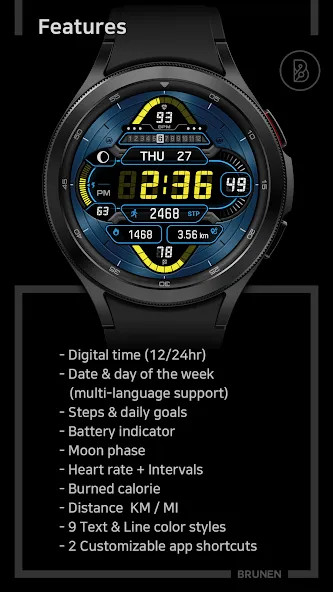 BRN002 : Watch Face screenshot 3
