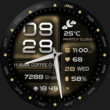 ML2U 350b Hybrid Watch Face screenshot 29