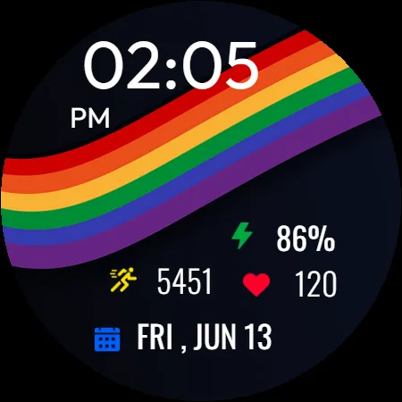 Rainbow Pride Watch Face screenshot 35