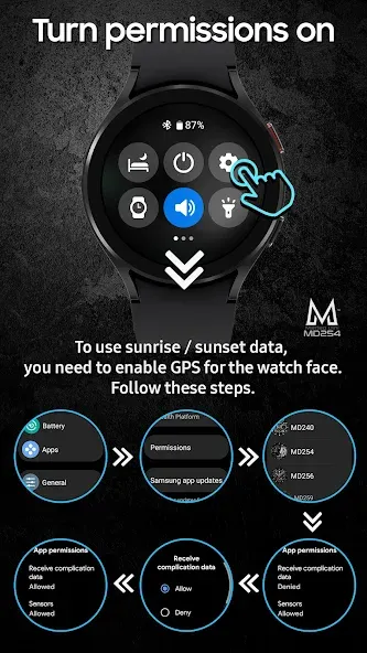 MD254 Digital watch face screenshot 7