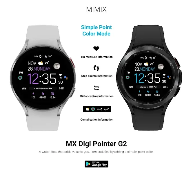MIMIX MX Pointer G2 Watchface screenshot 4