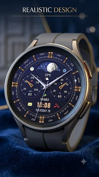 WFP 309 Elegant watch face screenshot 5