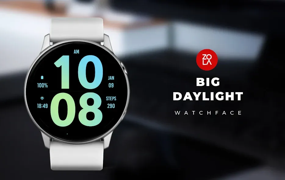 Big Daylight Watch Face screenshot 1