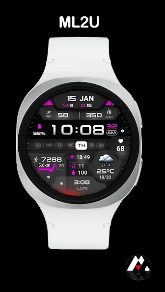 ML2U 381 Hybrid Watch Face screenshot 6