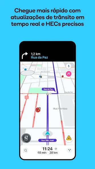 Waze – GPS e Trânsito ao vivo screenshot 1