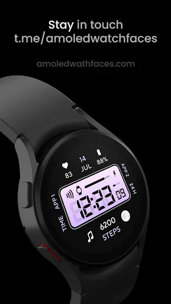 Retro Digital: Watch face screenshot 3