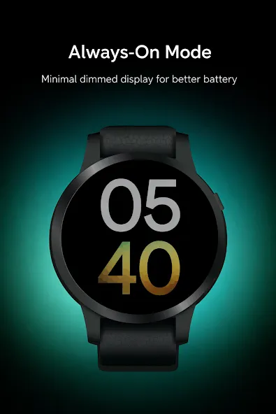 Modern Bold Digital WatchFace screenshot 3