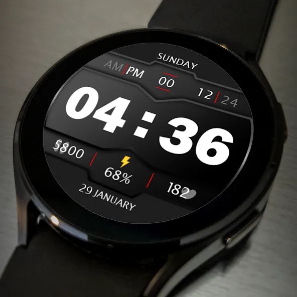 Digital Watch Face Key 017 screenshot 4
