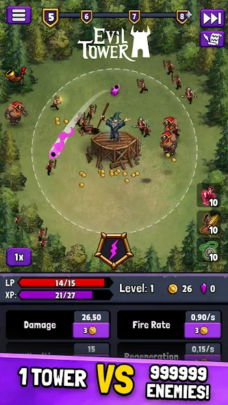 Evil Tower - Idle Defense TD screenshot 1