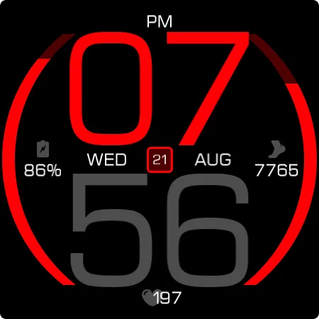 Key077 Futuristic Watch Face screenshot 28