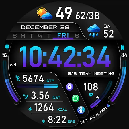 PER49 Digital Watch Face screenshot 48