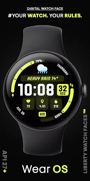 MARATHON Digital Watch Face screenshot 4