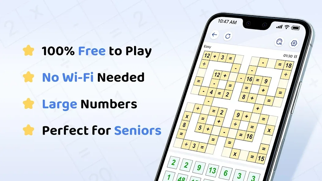 Crossmath® - Math Puzzle Games screenshot 1