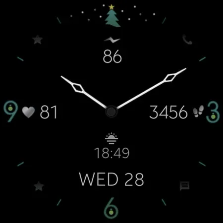 Minimal Christmas Watch Face screenshot 11