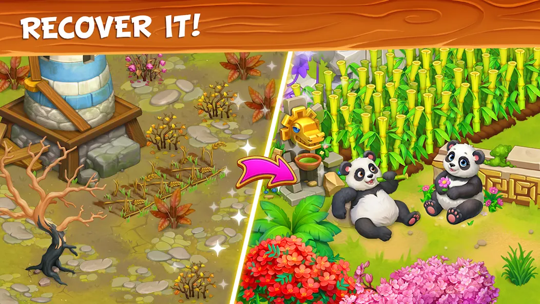 Lost Island:Merge Farm Village screenshot 4