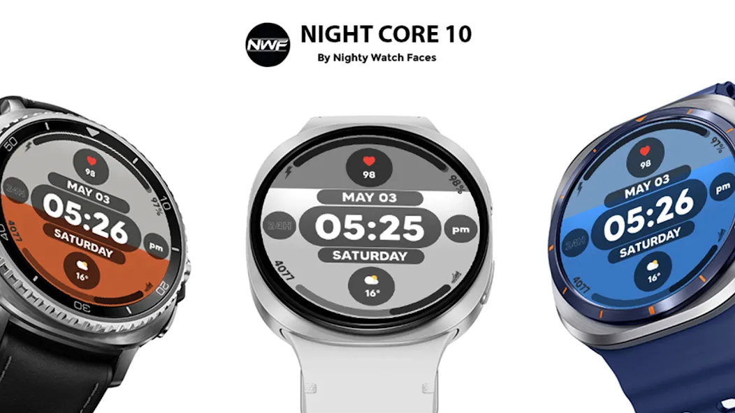 Night Core 10 Digital Face screenshot 14