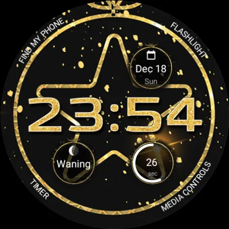 Christmas Gold Watch Face screenshot 6