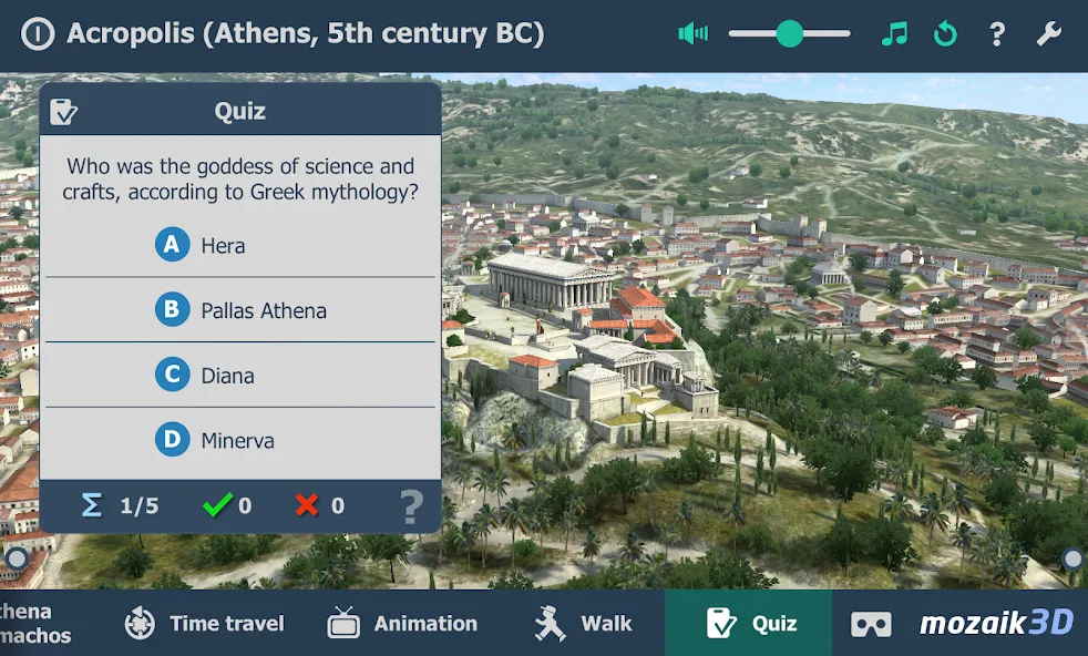 Acropolis educational 3D scene screenshot 6