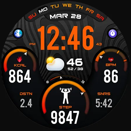 PER34 Sport Watch Face screenshot 43