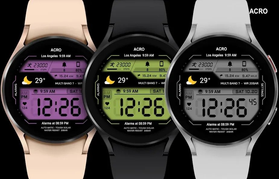 ACRO Genix Digital watchface screenshot 4
