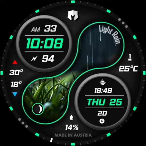 DM160 Stylish Tech Watch Face screenshot 10