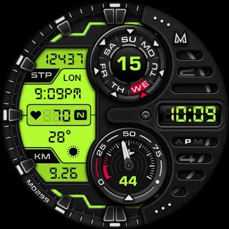MD299 Analog watch face screenshot 23