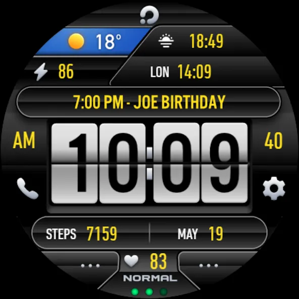 PRADO 30 Weather Watch Face screenshot 9